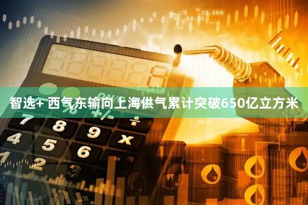 智选+ 西气东输向上海供气累计突破650亿立方米