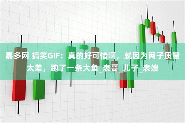 嘉多网 搞笑GIF：真的好可惜啊，就因为网子质量太差，跑了一条大鱼_表哥_儿子_表嫂